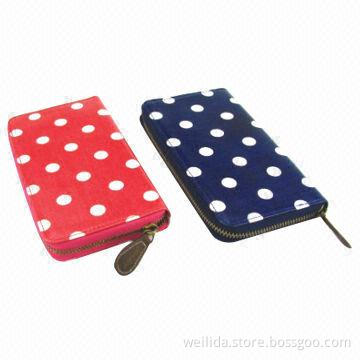 Ladies' fashion canvas wallet, 12oz cotton canvas with PVC coating, 46 x 42 x 42cm